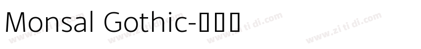 Monsal Gothic字体转换